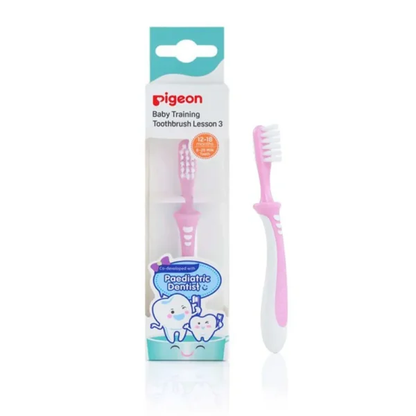 Pigeon Training Toothbrush Lesson 3 – Pink